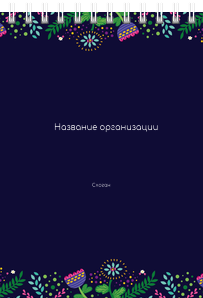 Вертикальные блокноты A6 - Фантазия контрастная